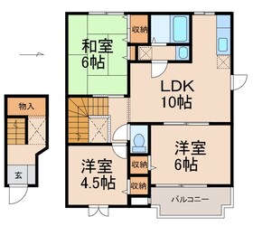 joli cour Aの物件間取画像